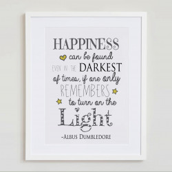 Happiness can be found in the darkest of times if only one remembers to turn on the light